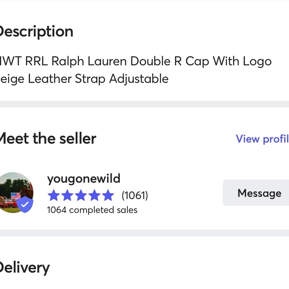 AVOID- “NOT SO AUTHENTIC” RRL RALPH LAUREN DOUBLE RL HATS - Picture 8 of 9
